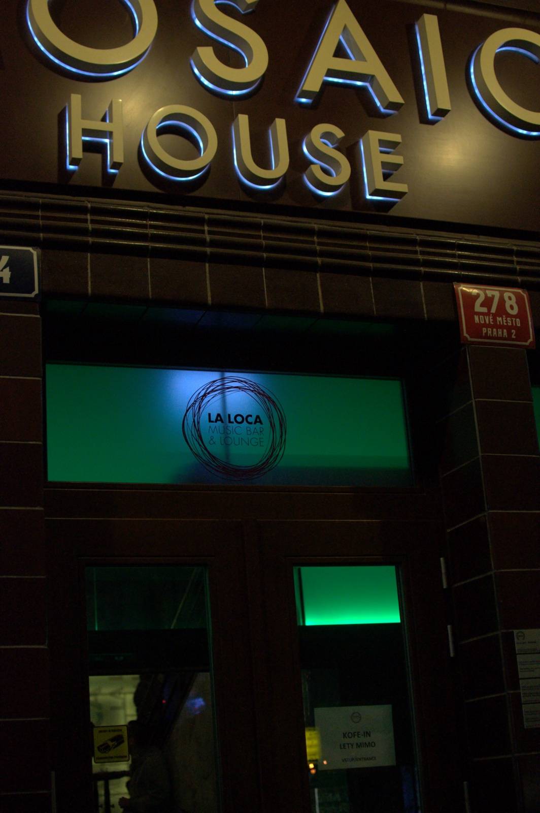 Kofe-in a Lety mimo se zastavili v pražském klubu La Loca