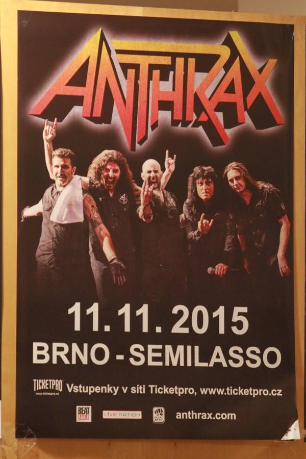 Anthrax buráceli v Brně