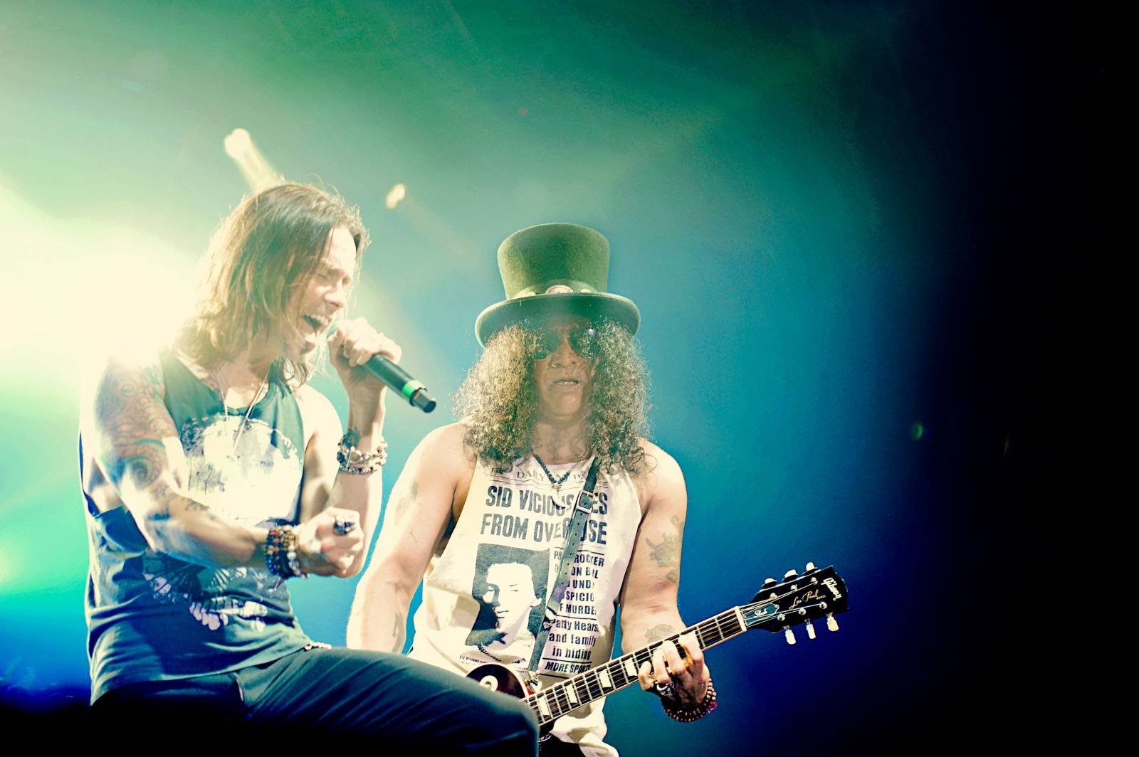 Slash exceloval v pražské Malé sportovní hale