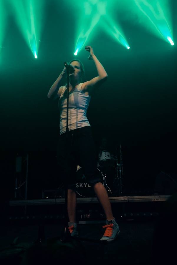 Umělý sníh, vánoční hit i velká party: Skyline hráli v Roxy