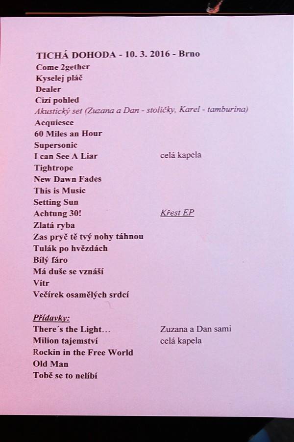 Tichá dohoda už zase řve, EP pokřtila v Brně