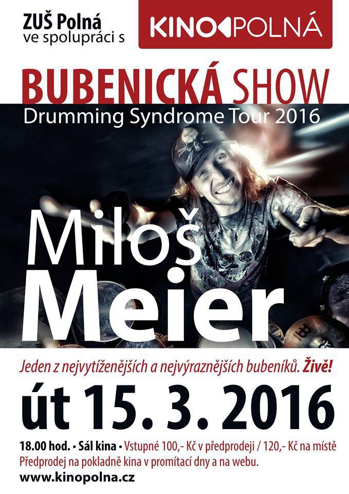 Miloš Meier odpálil svou show Drumming Syndrome v Polné 