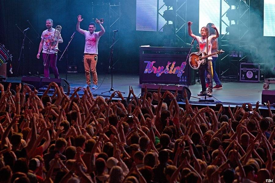 Když se hokej spojí s hudbou: v Českých Budějovicích hráli Kryštof, Michal Hrůza nebo Wohnout