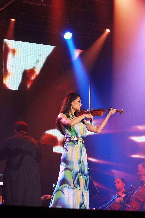 Vanessa Mae v brněnské aréně pořádně zatopila