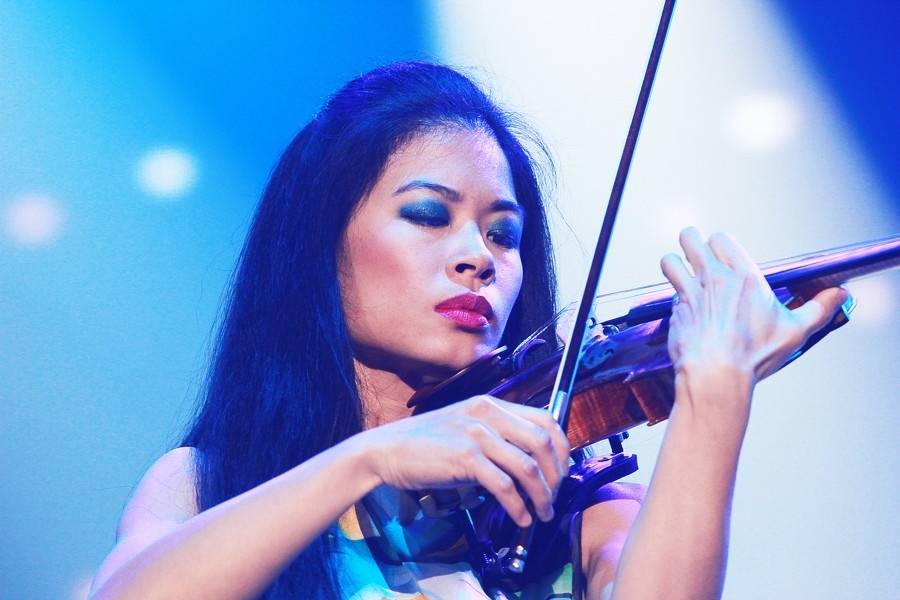 Vanessa Mae v brněnské aréně pořádně zatopila