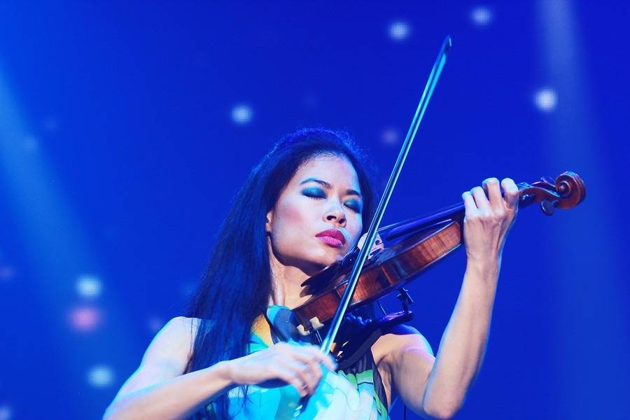 Vanessa Mae v brněnské aréně pořádně zatopila