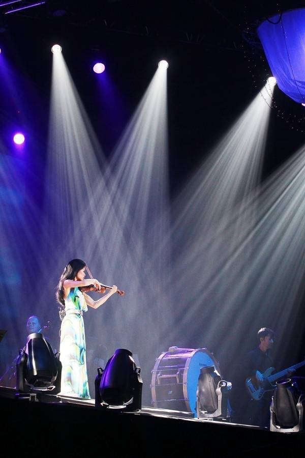 Vanessa Mae v brněnské aréně pořádně zatopila