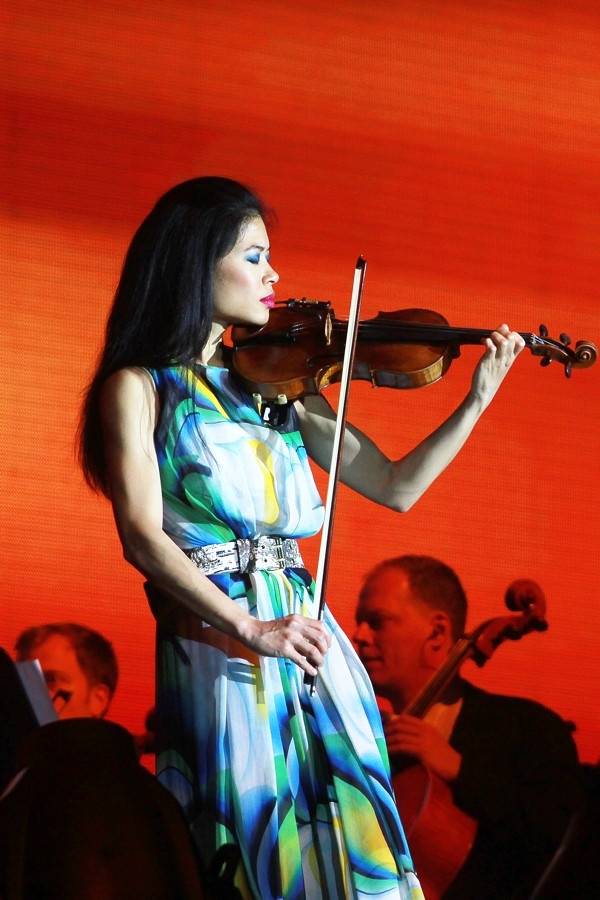 Vanessa Mae v brněnské aréně pořádně zatopila
