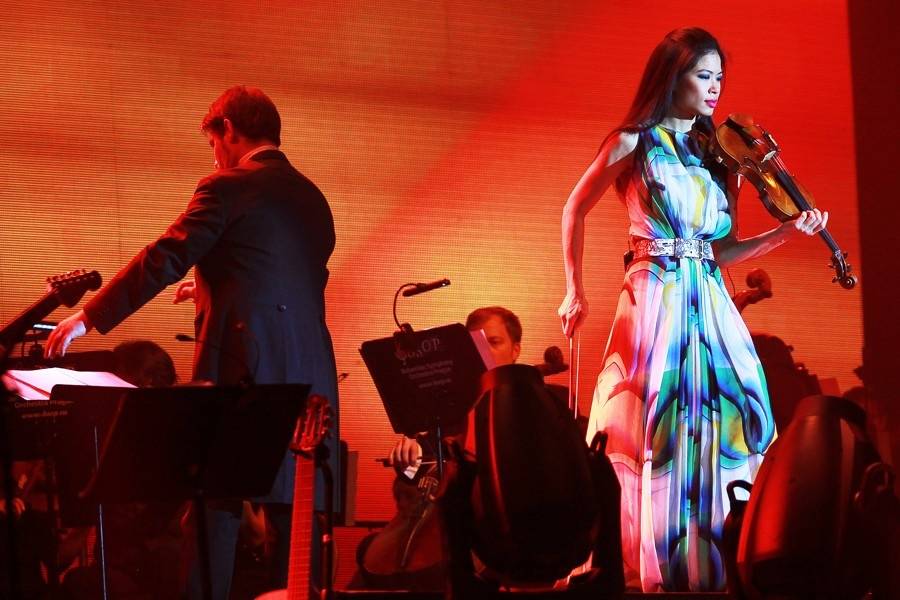 Vanessa Mae v brněnské aréně pořádně zatopila