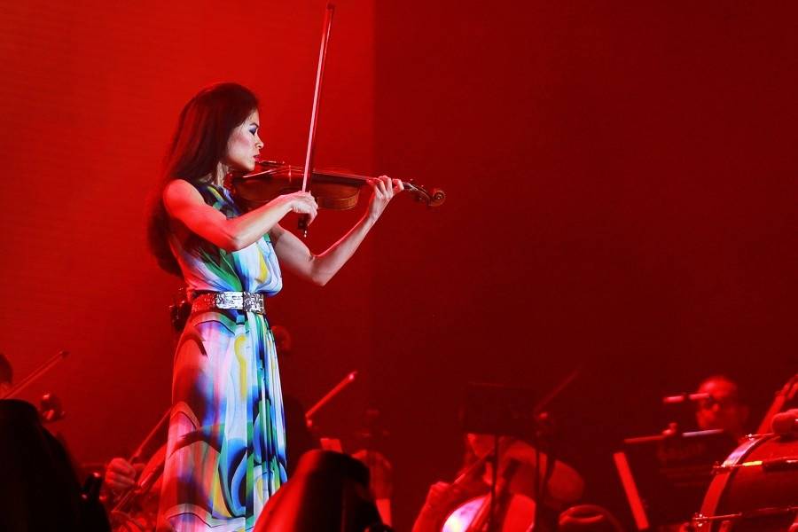 Vanessa Mae v brněnské aréně pořádně zatopila