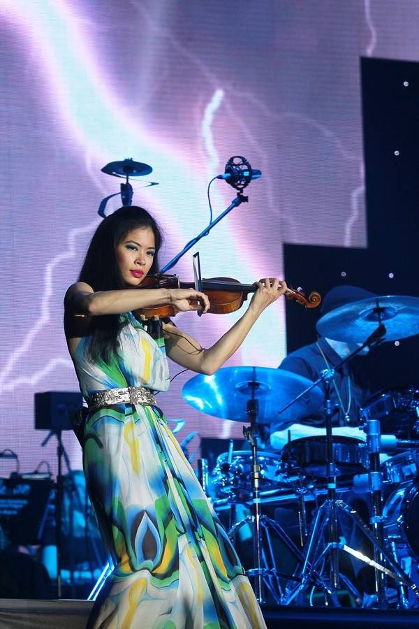 Vanessa Mae v brněnské aréně pořádně zatopila