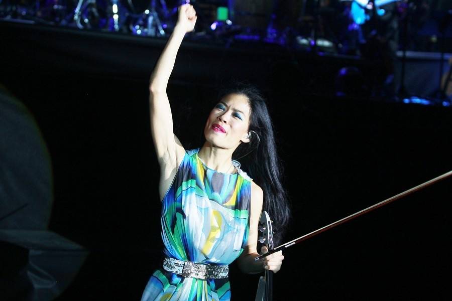 Vanessa Mae v brněnské aréně pořádně zatopila