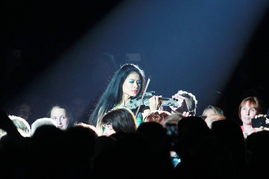 Vanessa Mae v brněnské aréně pořádně zatopila