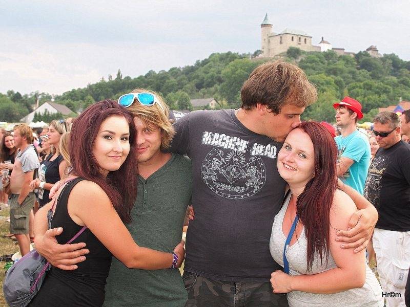 Hrady CZ pokračovaly na Kunětické hoře, hlavním tahákem byl Kabát