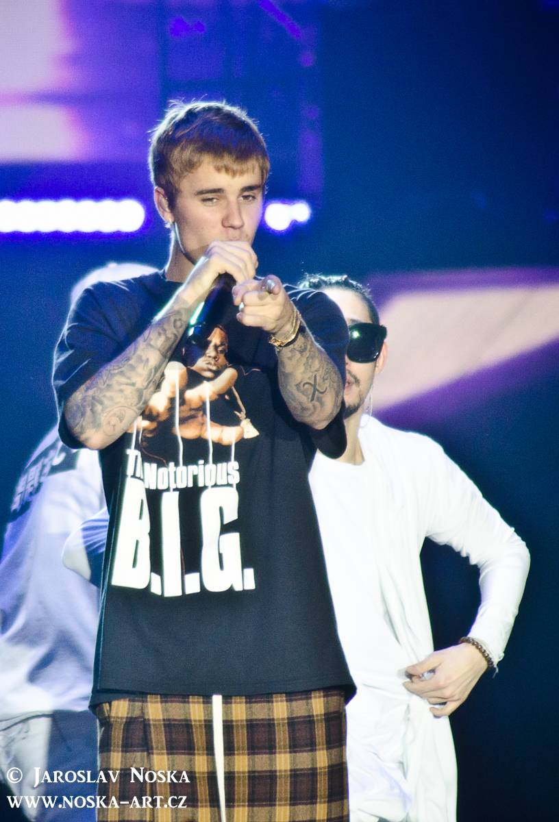 Justin Bieber v Praze: Vyprodanou O2 arenou zněly hity z alba Purpose