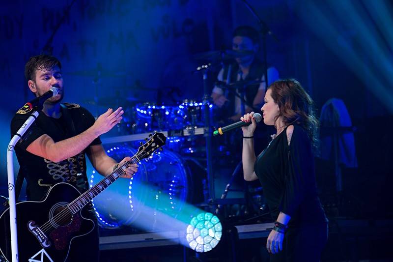 Marek Ztracený přivedl na výroční koncert do Fora Karlín i Karla Gotta