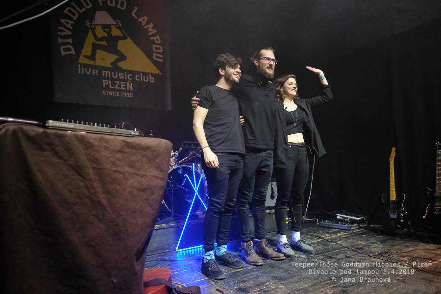 teepee se vrátili do plzeňského Divadla pod lampou, přivezli s sebou rakouské Those Goddamn Hippies
