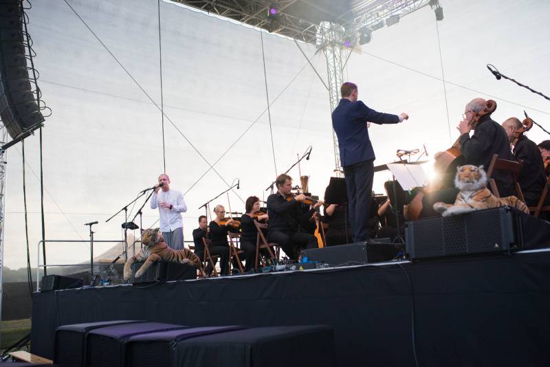 Tomáš Klus s Janáčkovou filharmonií Ostrava byli hlavním tahákem druhého dne festivalu Štěrkovna Open Music