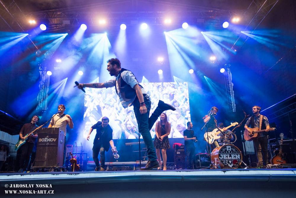 Radiofest v Ústí nad Labem: Finále programu obstarali Jelen a Mandrage s pompézní show 