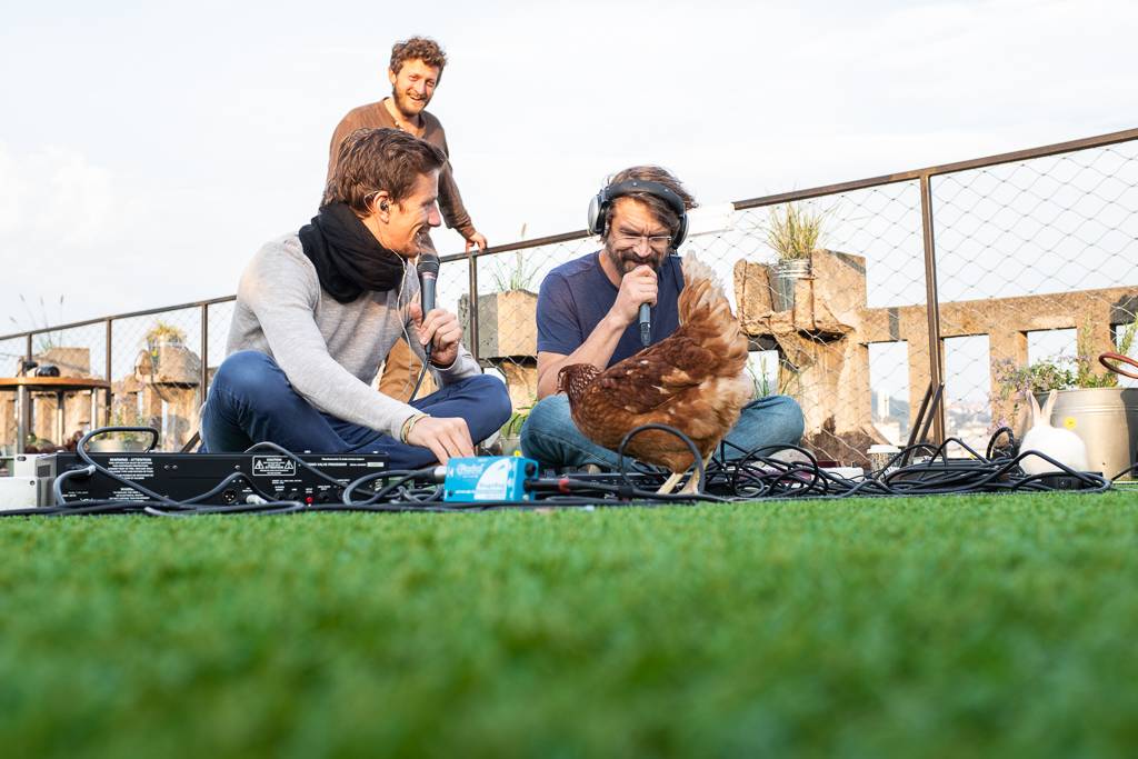 Dan Bárta a En.Dru vítali na střeše Lucerny východ slunce