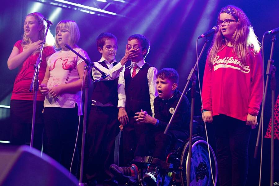 Jirka Mádl moderoval koncert pro Arpidu 