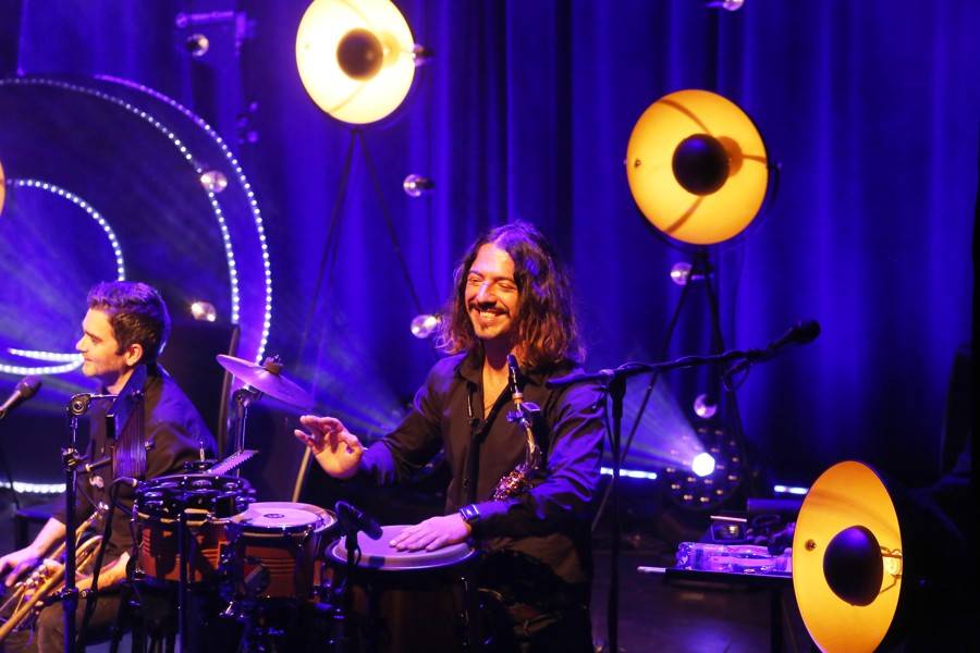 Kryštof v brněnském Sonu hrál, zpíval i odpovídal na zvídavé dotazy. Ty nejlepší odměnil