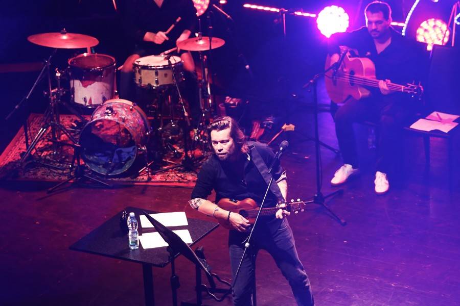 Kryštof v brněnském Sonu hrál, zpíval i odpovídal na zvídavé dotazy. Ty nejlepší odměnil