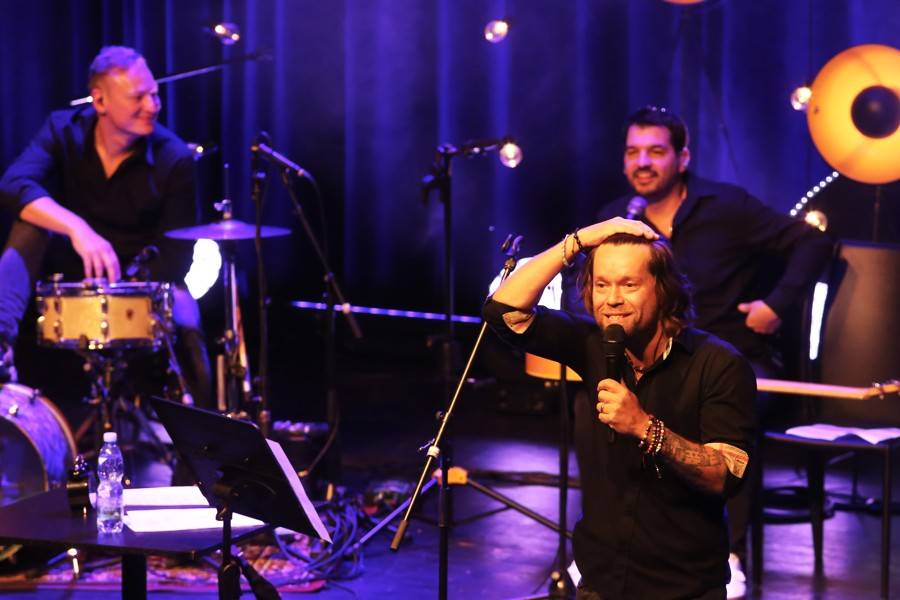 Kryštof v brněnském Sonu hrál, zpíval i odpovídal na zvídavé dotazy. Ty nejlepší odměnil