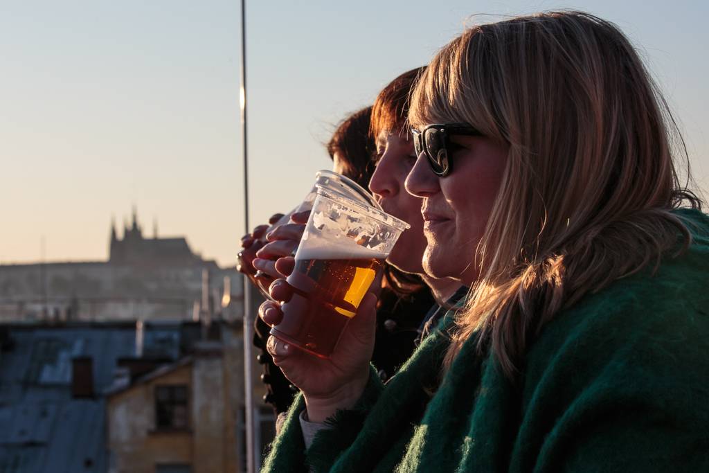 Zrní vzpomínali na střeše Lucerny na Václava Havla