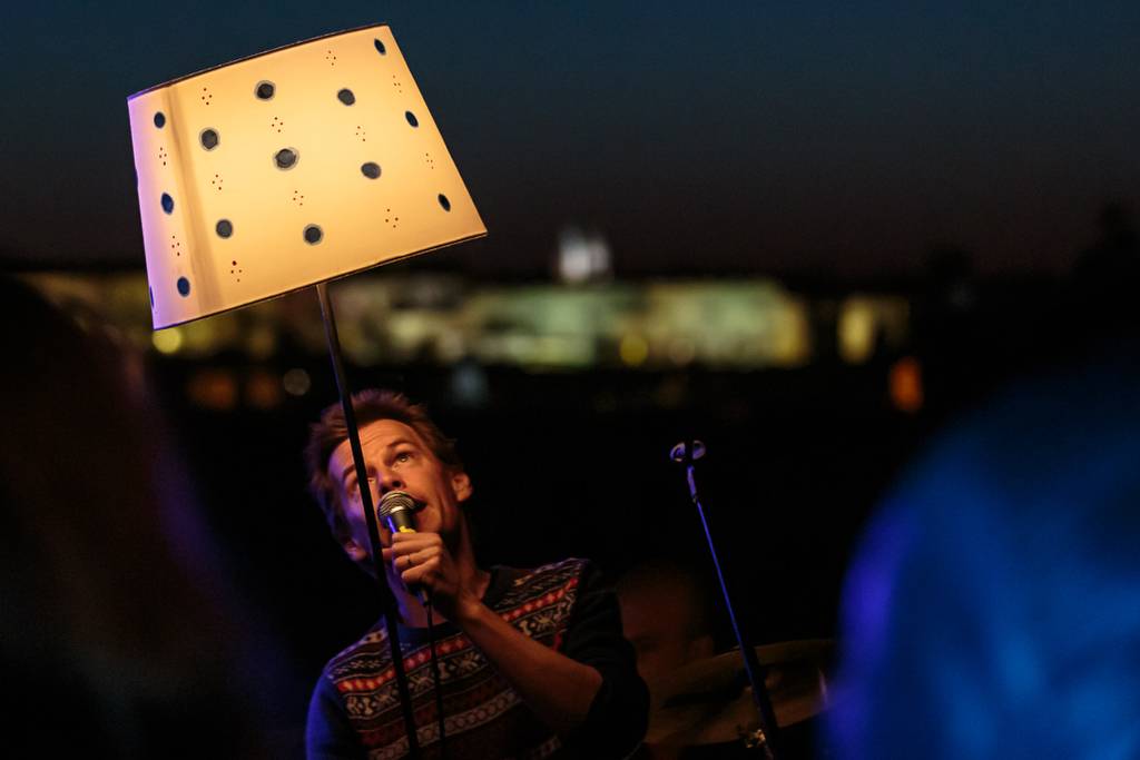 Zrní vzpomínali na střeše Lucerny na Václava Havla