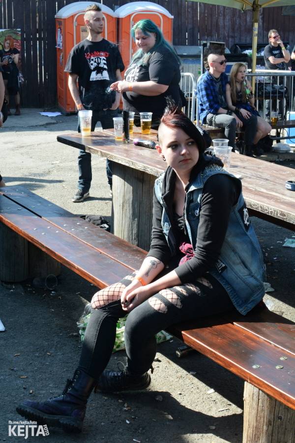 Punkový Číro Fest: Přehlídka barevných vlasů pokračovala i druhý den. Hráli Plexis nebo S-T-K