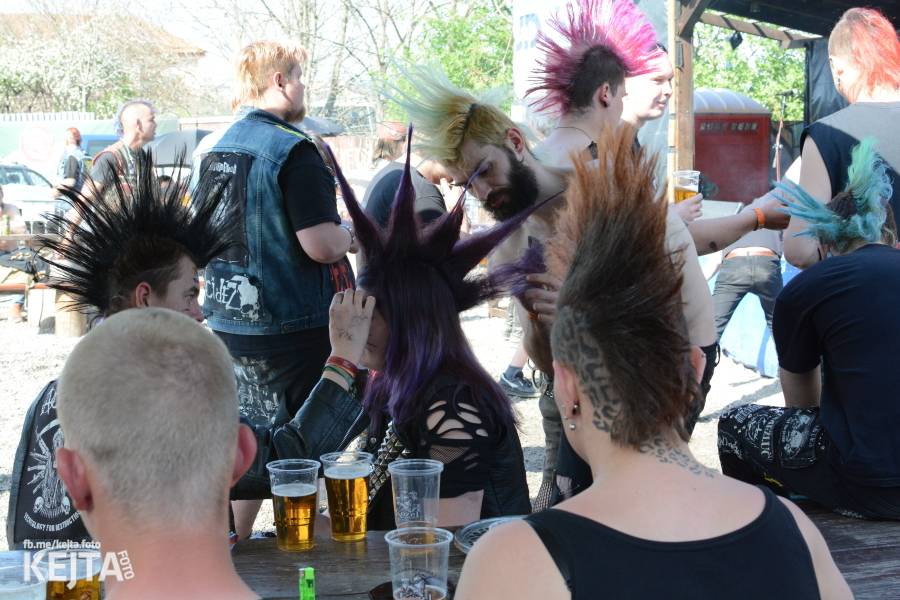 Punkový Číro Fest: Přehlídka barevných vlasů pokračovala i druhý den. Hráli Plexis nebo S-T-K