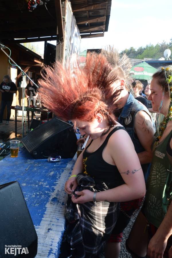 Punkový Číro Fest: Přehlídka barevných vlasů pokračovala i druhý den. Hráli Plexis nebo S-T-K