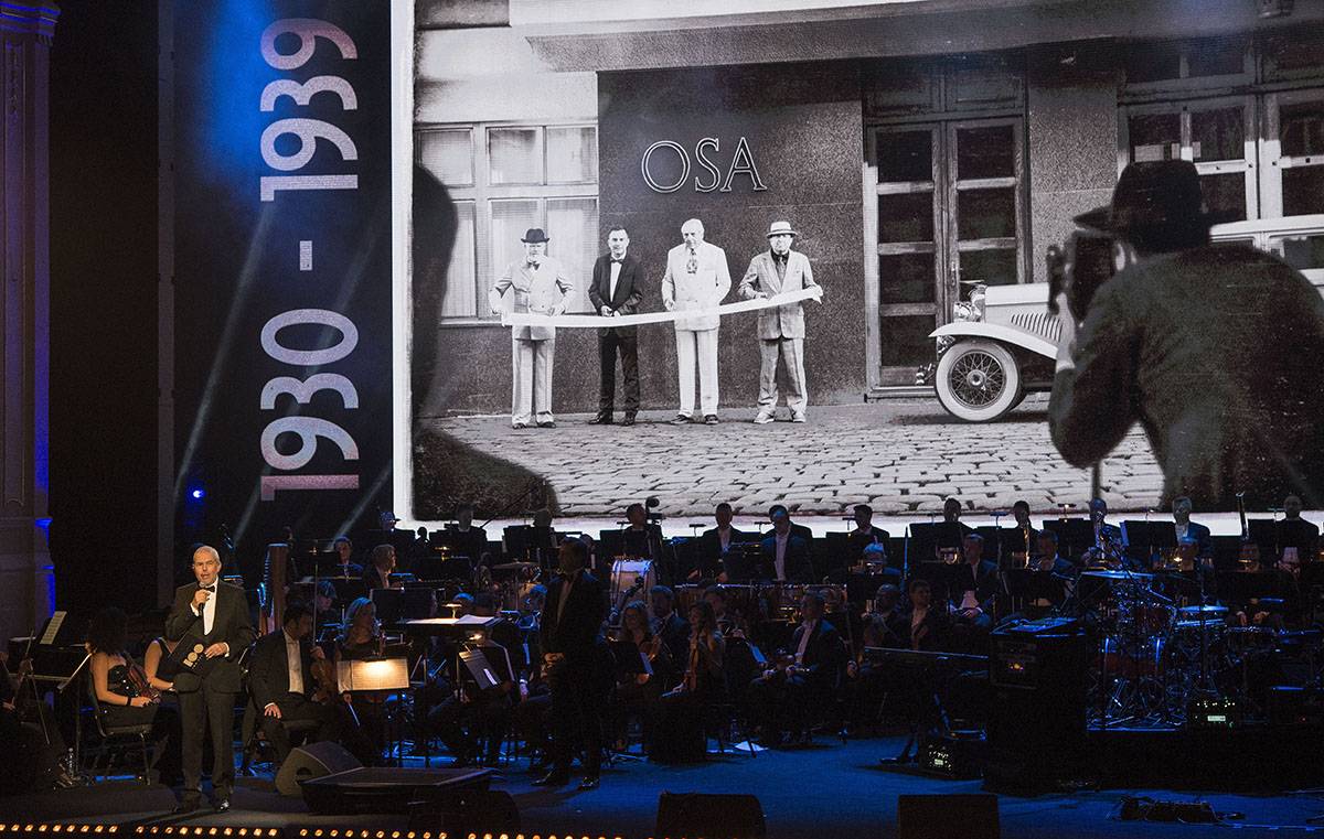 Sté výročí OSA slavili Olympic, Richard Krajčo nebo David Koller. Nechyběla vzpomínka na Karla Gotta