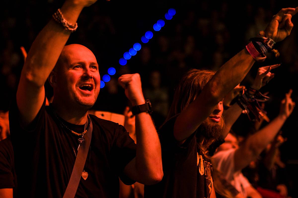 Dánští Volbeat strhli O2 universum od prvních tónů kytar. Hráli také Danko Jones a Baroness