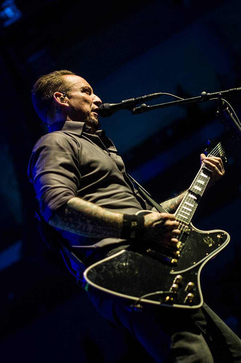 Dánští Volbeat strhli O2 universum od prvních tónů kytar. Hráli také Danko Jones a Baroness
