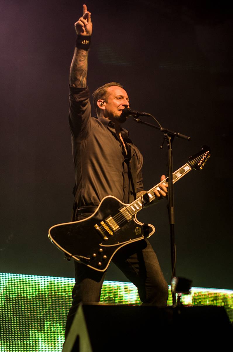 Dánští Volbeat strhli O2 universum od prvních tónů kytar. Hráli také Danko Jones a Baroness