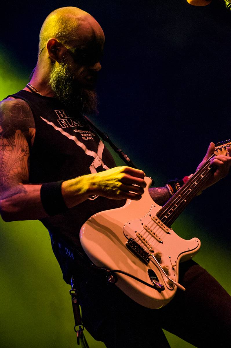 Dánští Volbeat strhli O2 universum od prvních tónů kytar. Hráli také Danko Jones a Baroness