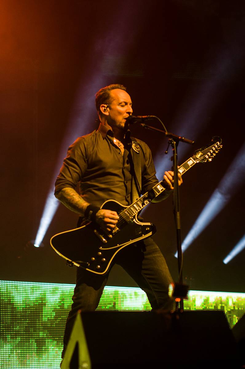 Dánští Volbeat strhli O2 universum od prvních tónů kytar. Hráli také Danko Jones a Baroness