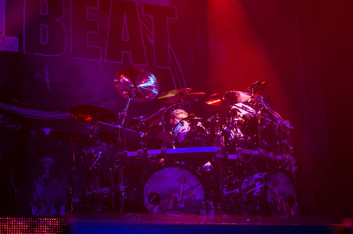 Dánští Volbeat strhli O2 universum od prvních tónů kytar. Hráli také Danko Jones a Baroness