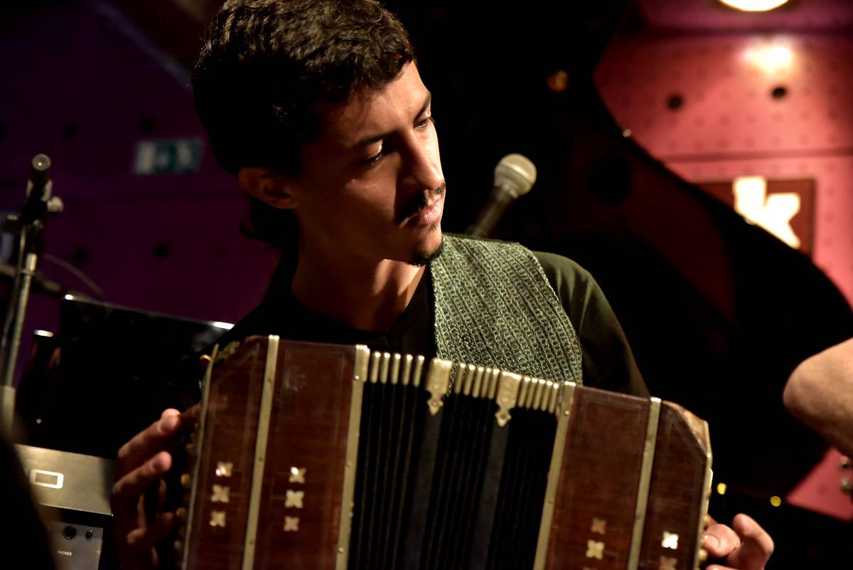 Dominic Miller a Dan Bárta na jednom podiu v Jazz Docku