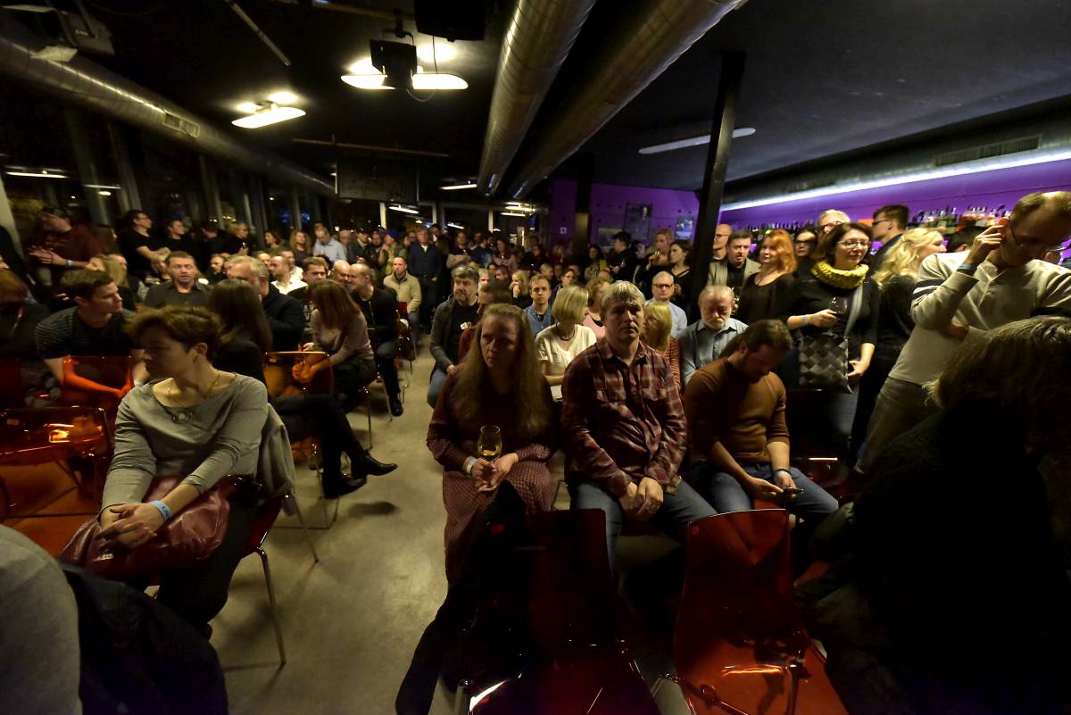 Dominic Miller a Dan Bárta na jednom podiu v Jazz Docku