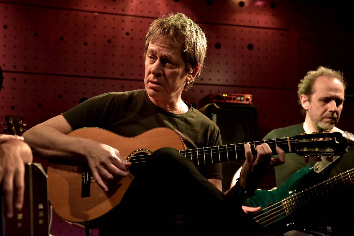 Dominic Miller a Dan Bárta na jednom podiu v Jazz Docku