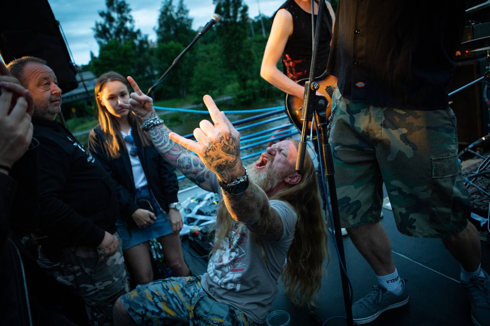 Krucipüsk odehráli dvojkoncert na Vltavě v nové sestavě