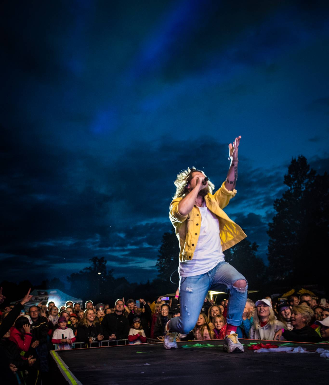 Kryštof rozehráli svou show na ostrově v Holýšově, přivezli s sebou Kateřinu Marii Tichou