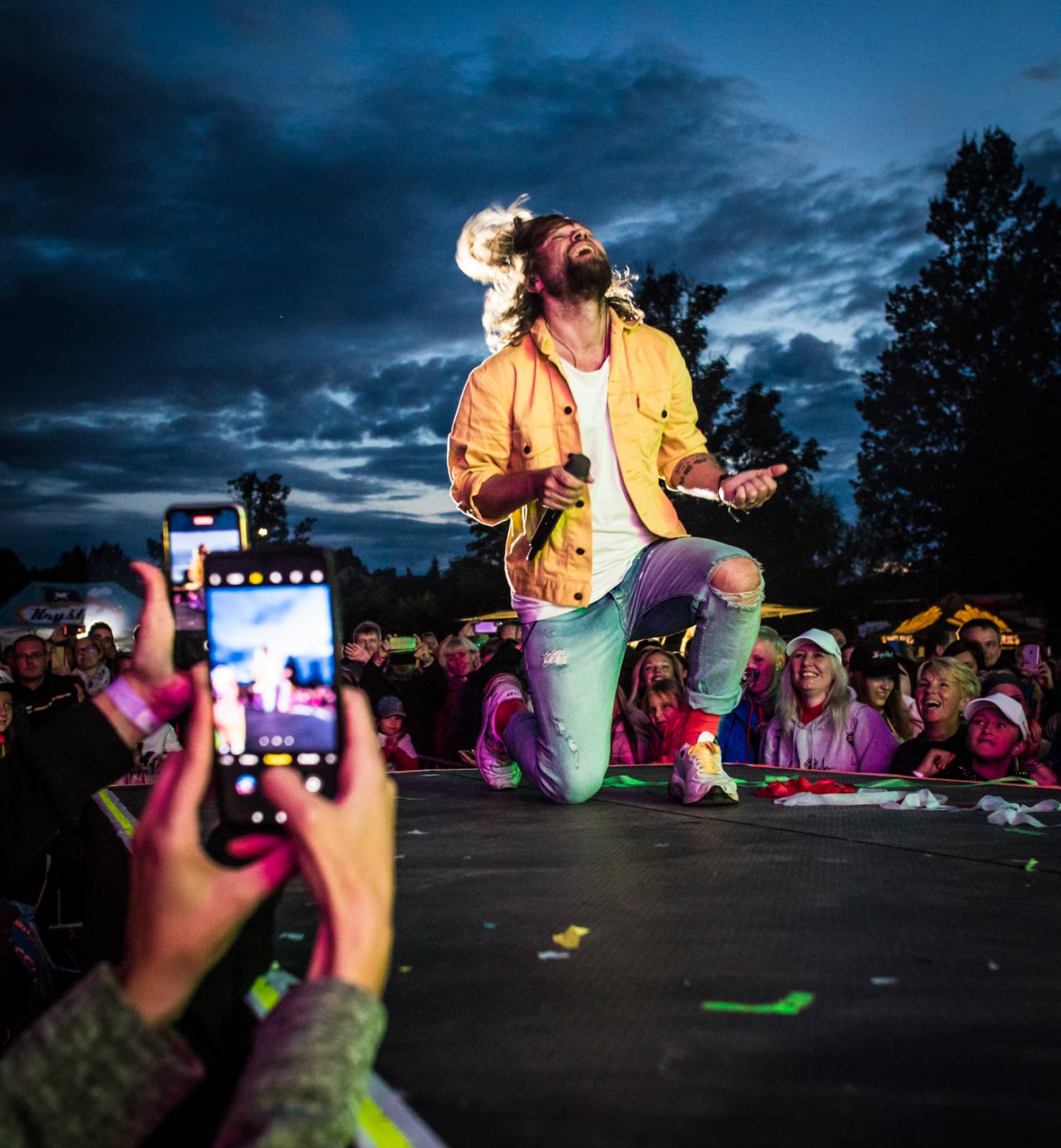 Kryštof rozehráli svou show na ostrově v Holýšově, přivezli s sebou Kateřinu Marii Tichou