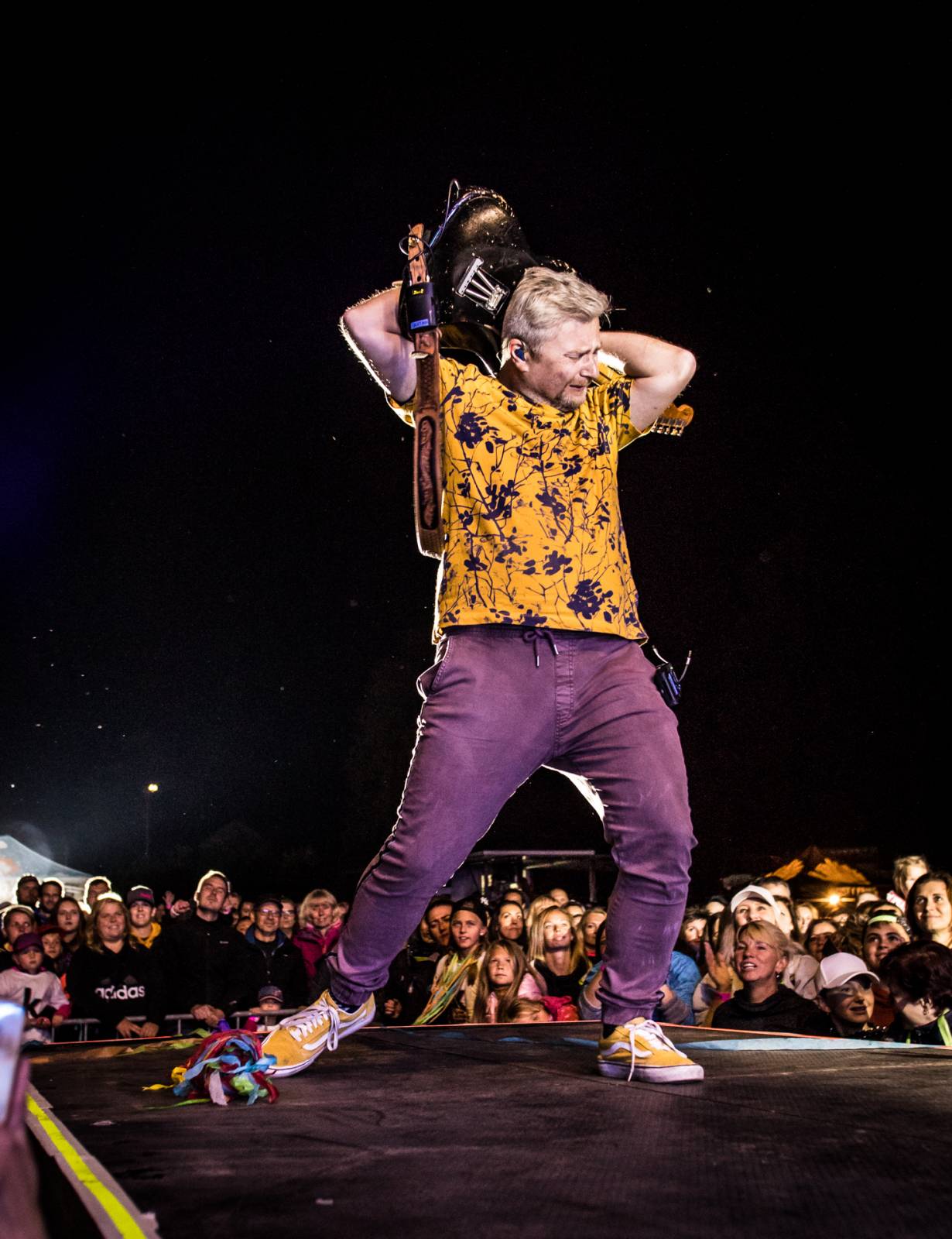 Kryštof rozehráli svou show na ostrově v Holýšově, přivezli s sebou Kateřinu Marii Tichou