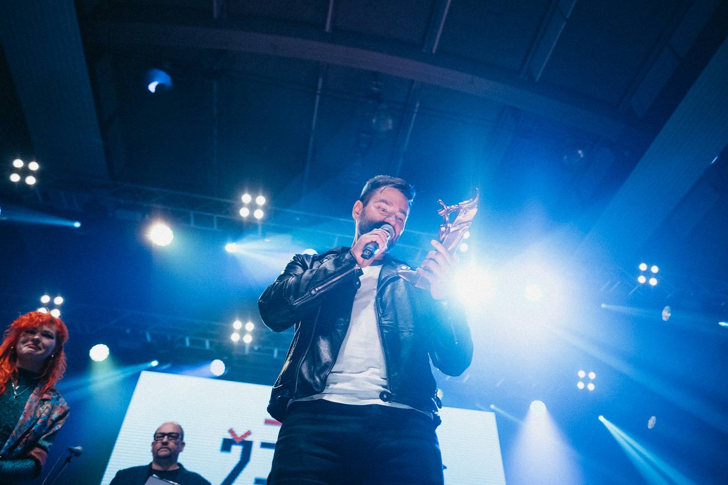 Na Žebříku byl i duch Mira Žbirky. Manželka Kateřina přebrala ocenění 