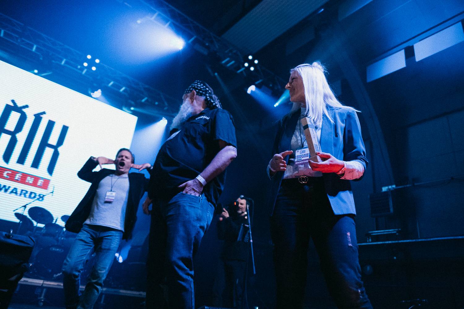 Na Žebříku byl i duch Mira Žbirky. Manželka Kateřina přebrala ocenění 