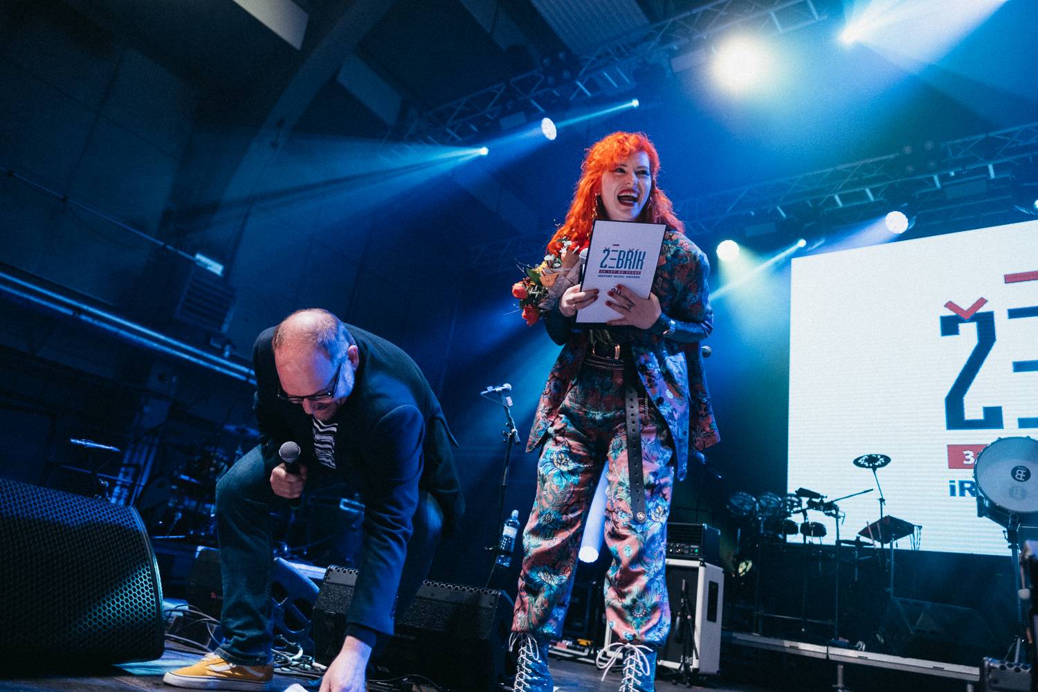 Na Žebříku byl i duch Mira Žbirky. Manželka Kateřina přebrala ocenění 